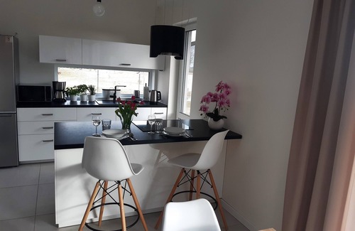Kolczewo House | VILLA RA with large garden, fireplace and sauna, surrounded by nature