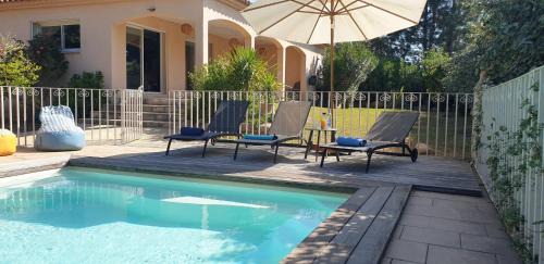 San-Gavino-di-Carbini Villa | Villa Ribba 6 pers piscine 5 min plage en voiture