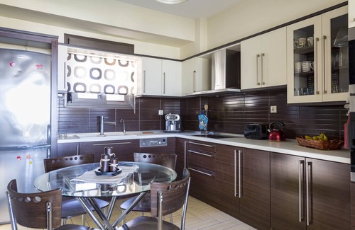 Haniotis Villa | Villa Rossa - Deluxe 250m2, Garden, BBQ, Amazing Sea View