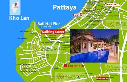 South Pattaya Villa | Villa Sabai, 5 minutes from the beach and city include Free Electricity