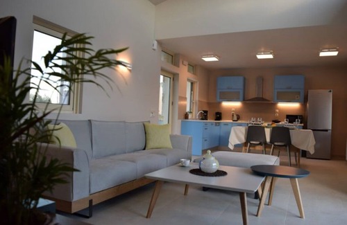 Messonghi House | Villa Thalassa Blue-Themed Villa with Pool and Garden