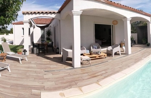 Lieuran-les-Beziers Villa | Villa with swimming pool. 15 min from the beaches and 25 min from the mountains