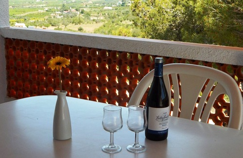 Orba Villa | Villa with private pool, terrace and porch overlooking the sea.