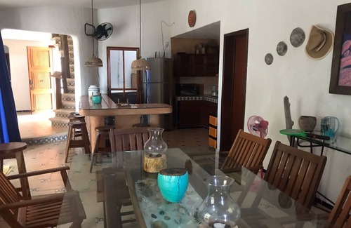 Telchac Puerto House | Villa Zazil-beachfront home with pool and pool bar and internet included