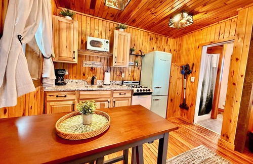 Old Forge Cottage | Village Cottages East: Town & Trails Cottage for 2 with private Hot Tub!