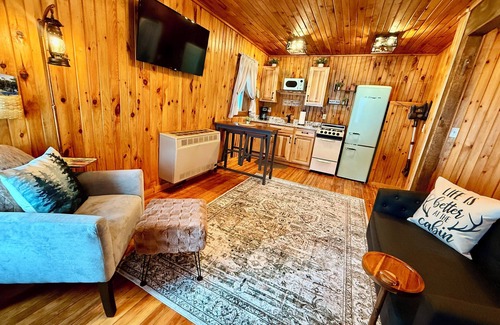 Old Forge Cottage | Village Cottages East: Town & Trails Cottage for 2 with private Hot Tub!