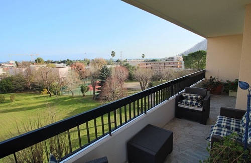 Villeneuve-Loubet Apartment | VILLENEUVE LOUBET BEACH 5MN FROM BEACHES, 2 BEDROOMS 2 BATHROOMS SEA VIEW, TENNIS