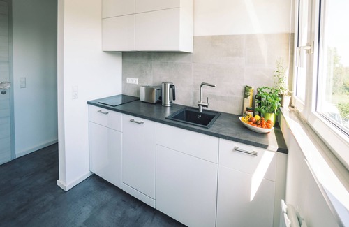Schwetzingen Apartment | Vintage Apartment Schwetzingen - living room - bedroom - kitchen - balcony