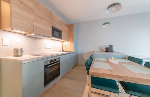 Prague 3 Apartment | Vista Serenity Apartment with Parking Garage