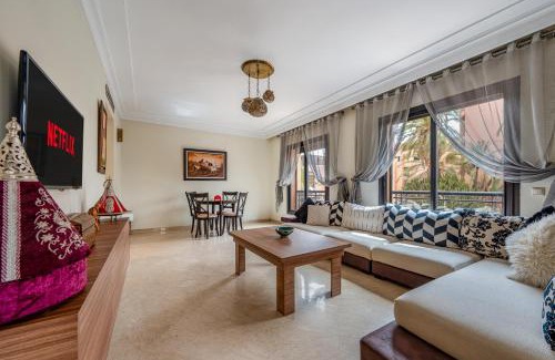 El Hara Apartment | Vue imprenable & Terrasse Rare Centre Marrakech