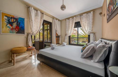 El Hara Apartment | Vue imprenable & Terrasse Rare Centre Marrakech