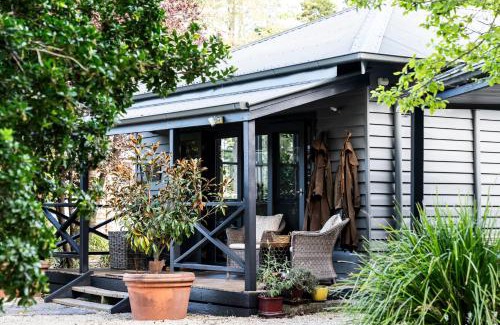 Piries House | WAIRERE REST - High Country Couples Retreat - Outdoor Bath with Rural View