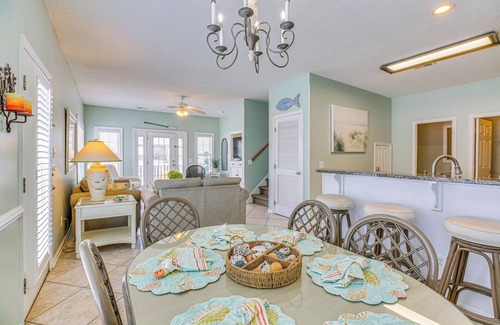 Ash Condo | Walk to Cherry Grove Beach: Water-View Haven!