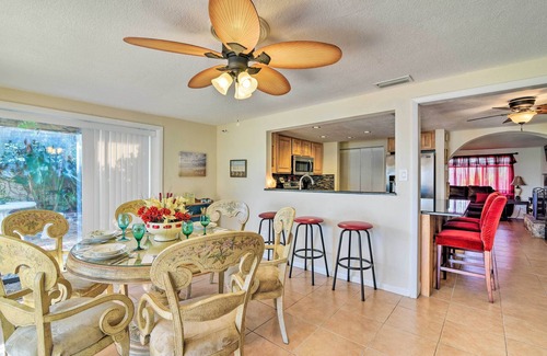 Sea Ranch On The Gulf House | Walk to Gulf: Home w/Boat Dock in Hudson!