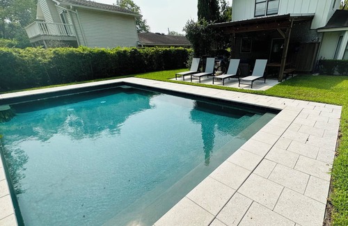 Saint Simons Island House | Walk to the Village, Beach, and Pier! Saltwater Pool right out your backdoor!