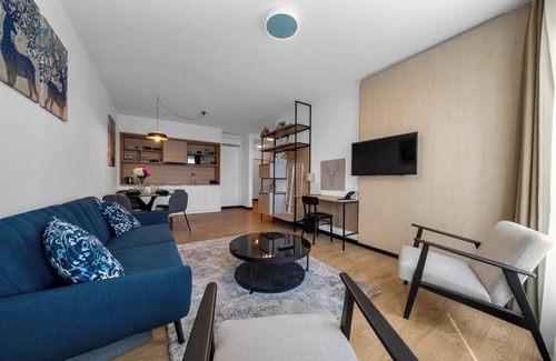 Praga Poludnie Apartment | Warsaw National Stadium Apt - Parking, Workspace - by Rentujemy