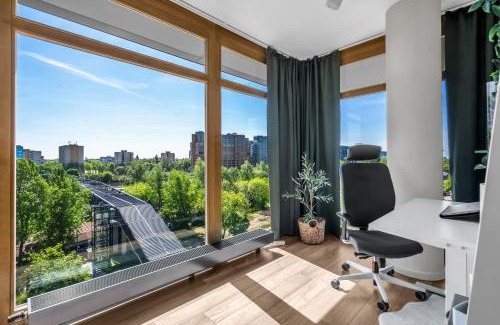 Centrum Apartment | Warsaw Prestige Suites - 86m2, Two-Level Loft, Parking - by Rentujemy