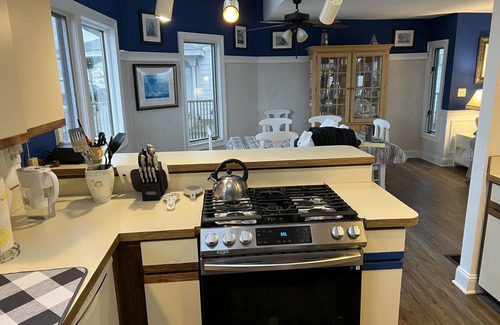 Osborn Island House | Watersports paradise, 65ft floating dock, bay in front, lagoon in back yard