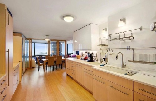 Battery Park City Apartment | Water views in two directions