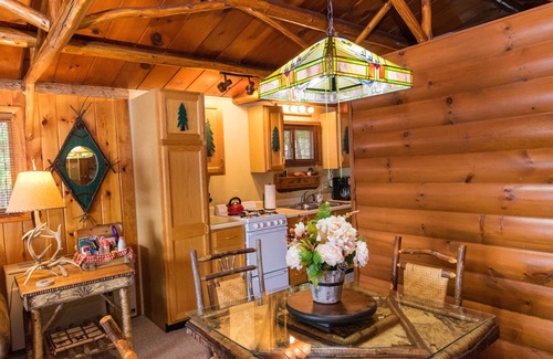 Saranac Lake Cabin | Waterfront 4 Season Cabin on Lake Colby in Saranac Lake furnished in ADK Decor.