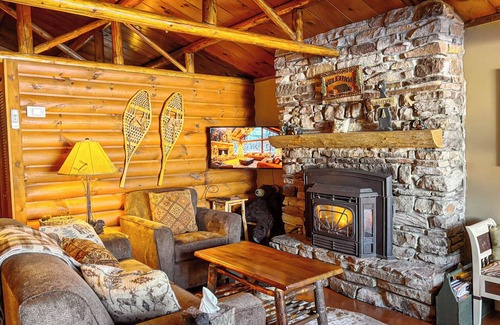 Saranac Lake Cabin | Waterfront Bear Cabin on Lake Colby in Saranac Lake, ideal setting year-round