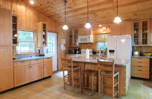 Standish Ski Chalet | Waterfront Cottage on Frye Island with Sandy Beach and Stunning Sunrises!
