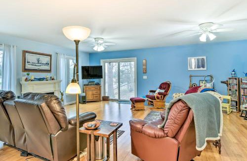 Gladwin House | Waterfront Gladwin Home with Deck and Fire Pit!