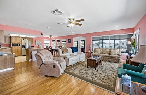 Spring Hill House | Waterfront Home with Heated Pool+Game Room