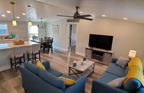 Butler Beach House | Waterfront home with private dock, walk to beach