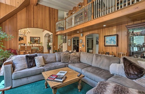 Cedar Glen House | Waterfront Lake Arrowhead Home with View and Game Room