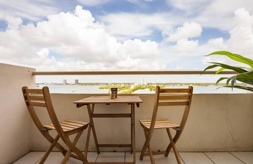 North Bay Village Apartment | ☆Waterfront Studio/FREE PARKING/Amazing Bay View