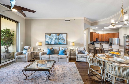 Cape Harbour Condo | Waterviews Views, Top Floor Cape - Heated Pool, Golf, Gym & Great Amenities!