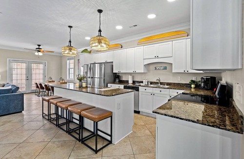 Ash House | Waves of Fun - steps to beach, pool, spa, game room, bar, bikes, ocean views