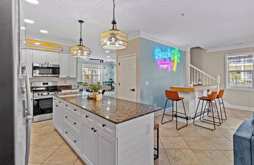 Ash House | Waves of Fun - steps to beach, pool, spa, game room, bar, bikes, ocean views