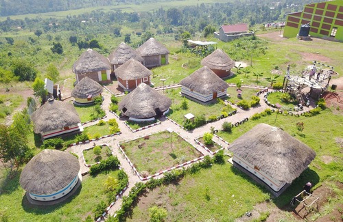 Mpigi Cottage | We promise: you will be inspired! Innovation community/bottle house-top of hill