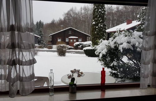 Arrach Apartment | Weiträumige Ferienwohnung mit Panoramafenster