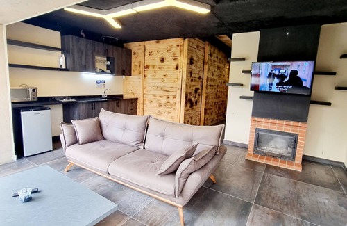 Kfardebian Ski Chalet | Welcoming 1-bedroom chalet in Faraiya with stunning mountain viewswith Cheminée