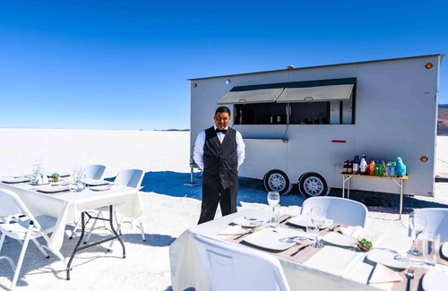 Uyuni House | White Diamond in the middle of Uyuni salt flats Bolivia