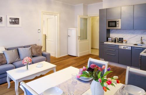 Josefov Apartment | White & Gray Apartments