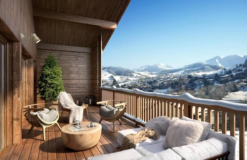 Megeve Apartment | Wifi, swimming pool, sauna, hammam, terrace, balcony, parking, tv, ski locker, 32-40m², Megève