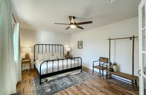 Johnson City House | Wine Country Getaway for 12 with Biergarten, Fire Pit