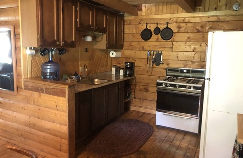 Dolores Cabin | Wolf Den Cabin is cozy and rustic that overlooks the beautiful aspens trees.