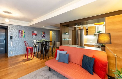 Sector 2 Apartment | Wonderful 1BR & Balcony: Heaven for Extended Stays