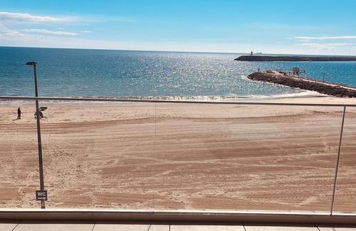 Santiago Apartment | Wonderful 2-bedr. apartment on the beach, balcony overlooking the sea, indoor pool and parking lot