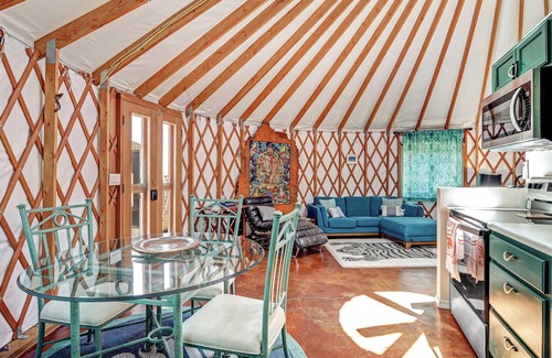 Zuzax House | Wonderful micro retreat Yurt on 4 private acres in Tijeras New Mexico.