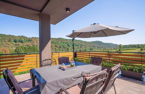 Presika House | Wonderful private villa with A/C, private pool, hot tub, WIFI, TV, terrace, panoramic view, parking