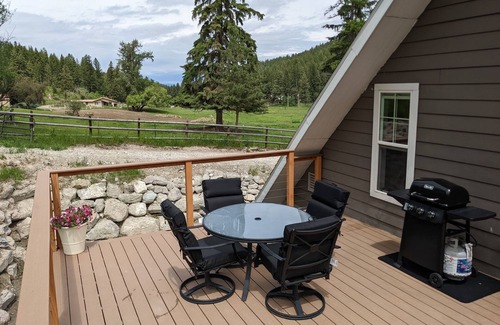 Kalispell Apartment | Wooded acreage with creek- 10 minutes to town