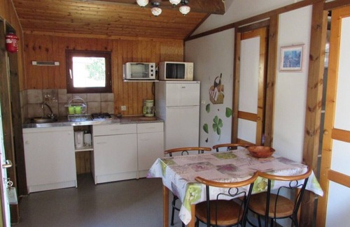 Corneilla-de-Conflent Ski Chalet | Wooden chalets in gite village with terrace, barbecue, swimming pool and air conditioning