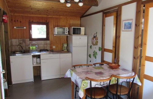 Corneilla-de-Conflent Ski Chalet | Wooden chalets in gite village with terrace, barbecue, swimming pool and air conditioning