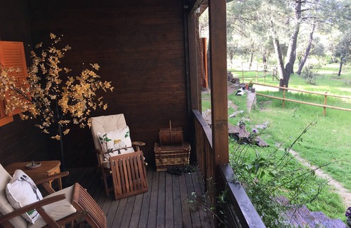 Sotillo de la Adrada Cabin | Wooden house in the woods, on a farm with horses. Very close to Madrid. Beef
